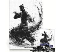 Samurai in Motion Hard Jigsaw Puzzle for Adults 1000 Pieces Reason Skill Toy Family Time Tight Cut Art Collectible (50x75cm)