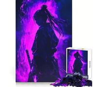 Samurai in Purple Flames 1000 Piece Jigsaws for Adults Puzzle Strengthen Recall Stress Relief Quality Edge Bday Surprise (38x26cm)