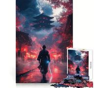 Samurai in Red City Hard Jigsaw Puzzle for Adults 1000 Pieces Intellect Toy Cozy Time Quality Cut (38x52cm)