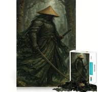 Samurai in Snowy Forest 1000 Piece Jigsaw Puzzle for Teenagers Intellect Toy Mental Relax Quality Cut (38x52cm)