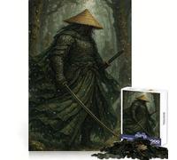 Samurai in Snowy Forest 1000 Pieces Jigsaw Puzzles for Adults Fine Logic Toy Leisure Time Neat Edge Art Collectible (38x26cm)