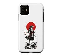 Samurai in the Ink Wash Winds Japanese Warrior Art Case for iPhone 11