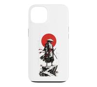 Samurai in the Ink Wash Winds Japanese Warrior Art Case for iPhone 13