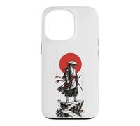 Samurai in the Ink Wash Winds Japanese Warrior Art Case for iPhone 13 Pro