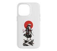 Samurai in the Ink Wash Winds Japanese Warrior Art Case for iPhone 14 Pro Max