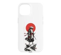 Samurai in the Ink Wash Winds Japanese Warrior Art Case for iPhone 15