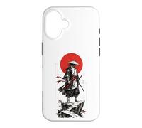 Samurai in the Ink Wash Winds Japanese Warrior Art Case for iPhone 16