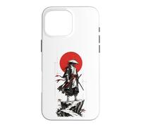 Samurai in the Ink Wash Winds Japanese Warrior Art Case for iPhone 16 Pro Max