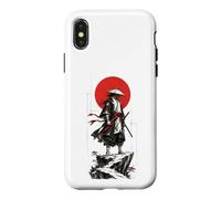 Samurai in the Ink Wash Winds Japanese Warrior Art Case for iPhone X/XS