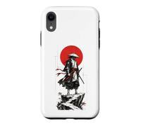 Samurai in the Ink Wash Winds Japanese Warrior Art Case for iPhone XR