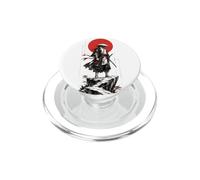 Samurai in the Ink Wash Winds Japanese Warrior Art PopSockets PopGrip for MagSafe