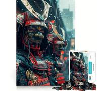 Samurai in The Rain Jigsaw Puzzles for Adults 1000 Piece Strengthen Recall Casual Fun Quality Edge Stylish Gift (38x52cm)