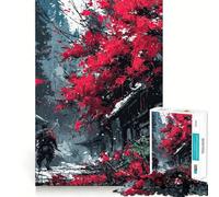 Samurai in The Rain Jigsaw Puzzles for Adults1000 Pieces Mind Skill Toy Quiet Hobby Design Assembly (50x75cm)