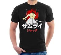 Samurai Jack Japanese Text Men's T-Shirt Black