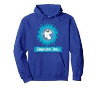 Samurai Jack Samurai Jack Blue Eclipse Pullover Hoodie, Adult Unisex, Royal Blue, Large