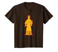 Samurai Jack Samurai Jack Character T-Shirt, Youth, Brown, Small