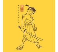 Samurai Jack Vintage Kanji Men's T-Shirt - Yellow - S