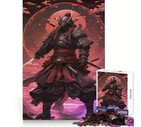 Samurai Japan Armor Hard Jigsaw Puzzle for Adults 1000 Pieces Fine Logic Toy Calm Fun Neat Edge Thoughtful Gift (38x26cm)