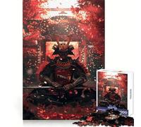 Samurai Japan Geisha Ninja Hard Jigsaw Puzzle for Adults 1000 Pieces Recall Boost Quiet Calm Smooth Cut Classic Gift (38x26cm)