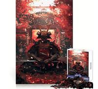 Samurai Japan Geisha Ninja Jigsaw Puzzles 1000 Pieces for Adults Strengthen Recall Calm Mind Quality Edge Warm Surprise (50x75cm)