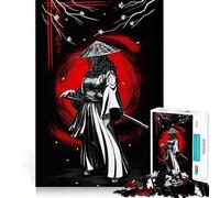 Samurai Japan Jigsaw Puzzles for Adults1000 Pieces Mind Skill Toy Quiet Hobby Design Assembly (50x75cm)