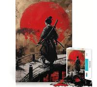 Samurai Japan Landscape 1000 Pieces Jigsaw Puzzles for Teenagers Strong Logic Toy Family Time Clear Edge Warm Surprise (50x75cm)