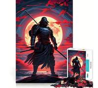 Samurai Japan Landscape Jigsaw Puzzle 1000 Piece for Adults Intellect Toy Soothing Fun Precise Cut (38x26cm)