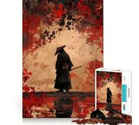 Samurai Japan Landscape Jigsaw Puzzles 1000 Pieces for Adults Boost Memory Peaceful Fun Premium Cut Memorable Gift (38x52cm)