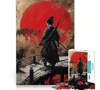 Samurai Japan Landscape Jigsaw Puzzles for Teenagers 1000 Piece Mind Challenge Toy Relaxing Fun Precise Cut Festive Gift (38x26cm)