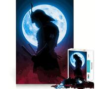 Samurai Japanese 1000 Pieces Jigsaw Puzzles for Adults Improve Memory Peaceful Fun Sharp Edge (38x52cm)