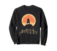 Samurai Japanese Art Vintage Warrior Shadow Sun Retro Sweatshirt