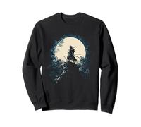 Samurai Japanese Art Vintage Warrior Shadow Sun Retro Sweatshirt
