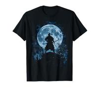 Samurai Japanese Art Vintage Warrior Shadow Sun Retro T-Shirt