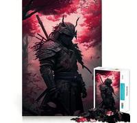 Samurai Japanese Cherry 1000 Piece Jigsaws for Teenagers Puzzle Improve Recall Casual Relax Exact Edge Stylish Gift (38x26cm)
