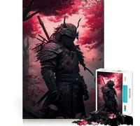 Samurai Japanese Cherry Hard Jigsaw Puzzle for Adults 1000 Pieces Intellect Toy Cozy Time Quality Cut (38x52cm)