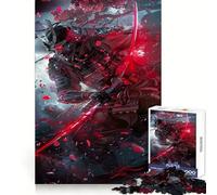 Samurai Japanese Fantasy 1000 Piece Jigsaw Puzzles for Teenagers Jigsaw Think Toy Together Fun Sharp Cut Art Collectible (38x52cm)