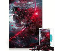 Samurai Japanese Fantasy 1000 Teenager Pieces Jigsaw Puzzle Memory Boost Calm Escape Pattern Assembly Warm Surprise (50x75cm)