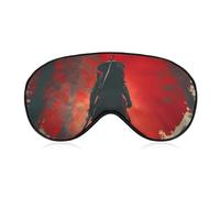 Samurai Japanese Flag Blackout Sleep Mask for Side Sleeper Soft Covers for Travel Essentials Nap