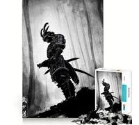 Samurai Japanese Ink 1000 Piece Jigsaw Puzzle for Teenagers Strengthen Recall Peaceful Fun Quality Edge (50x75cm)