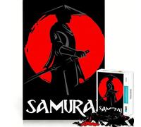 Samurai Japanese Jigsaw Puzzle 1000 Piece for Teenagers Logic Sense Toy Calm Pastime Smooth Edge Premium Gift (38x52cm)