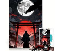 Samurai Japanese Landscape 1000 Pieces Jigsaws Adults Puzzles Think Smart Toy Home Activity Smooth Cut Xmas Surprise (38x52cm)