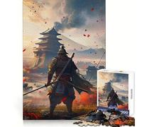 Samurai Japanese Landscape Hard Jigsaw Puzzle for Adults 1000 Pieces Fine Logic Toy Calm Fun Neat Edge Thoughtful Gift (38x26cm)