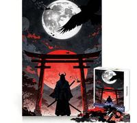 Samurai Japanese Landscape Hard Jigsaw Puzzle for Adults 1000 Pieces Fine Logic Toy Calm Fun Neat Edge Thoughtful Gift (50x75cm)