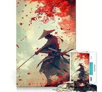 Samurai Japanese Landscape Jigsaw Puzzle 1000 Piece for Adults Intellect Toy Soothing Fun Precise Cut (50x75cm)