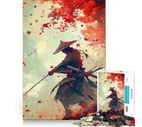 Samurai Japanese Landscape Jigsaw Puzzles for Teenagers 1000 Piece Mind Challenge Toy Relaxing Fun Precise Cut Festive Gift (38x26cm)