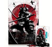 Samurai Japanese Style Jigsaw Puzzle 1000 Piece for Adults Intellect Toy Soothing Fun Precise Cut (50x75cm)