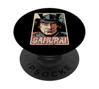 Samurai Japanese Ukiyo-e Anime Retro Japan Bushido Souvenir PopSockets Adhesive PopGrip