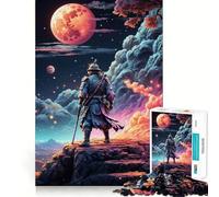 Samurai Japanese Warrior Jigsaw Puzzles 1000 Piece for Teenagers Pure Logic Toy Gentle Relax Clean Cut Fine Art Piece (38x26cm)