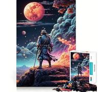 Samurai Japanese Warrior Jigsaw Puzzles for Teenagers 1000 Piece Boost Memory Serene Time Premium Cut Birthday Gift (38x52cm)
