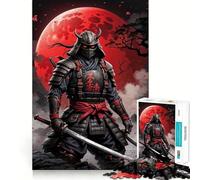 Samurai Japanese Warrior Jigsaw Puzzles for Teenagers 1000 Piece Mind Challenge Toy Relaxing Fun Precise Cut Festive Gift (38x52cm)